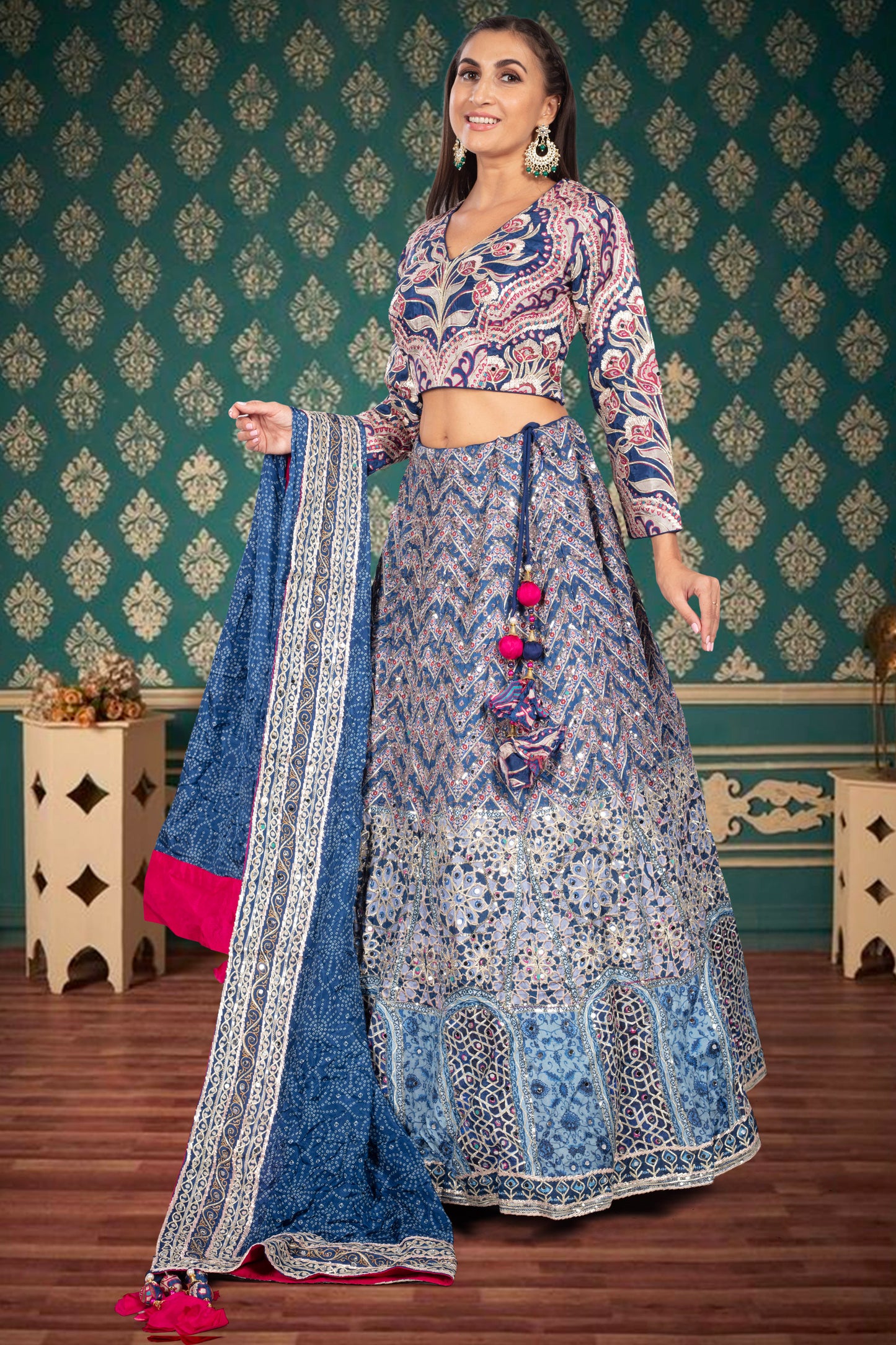 Party Wear Lehenga D-341