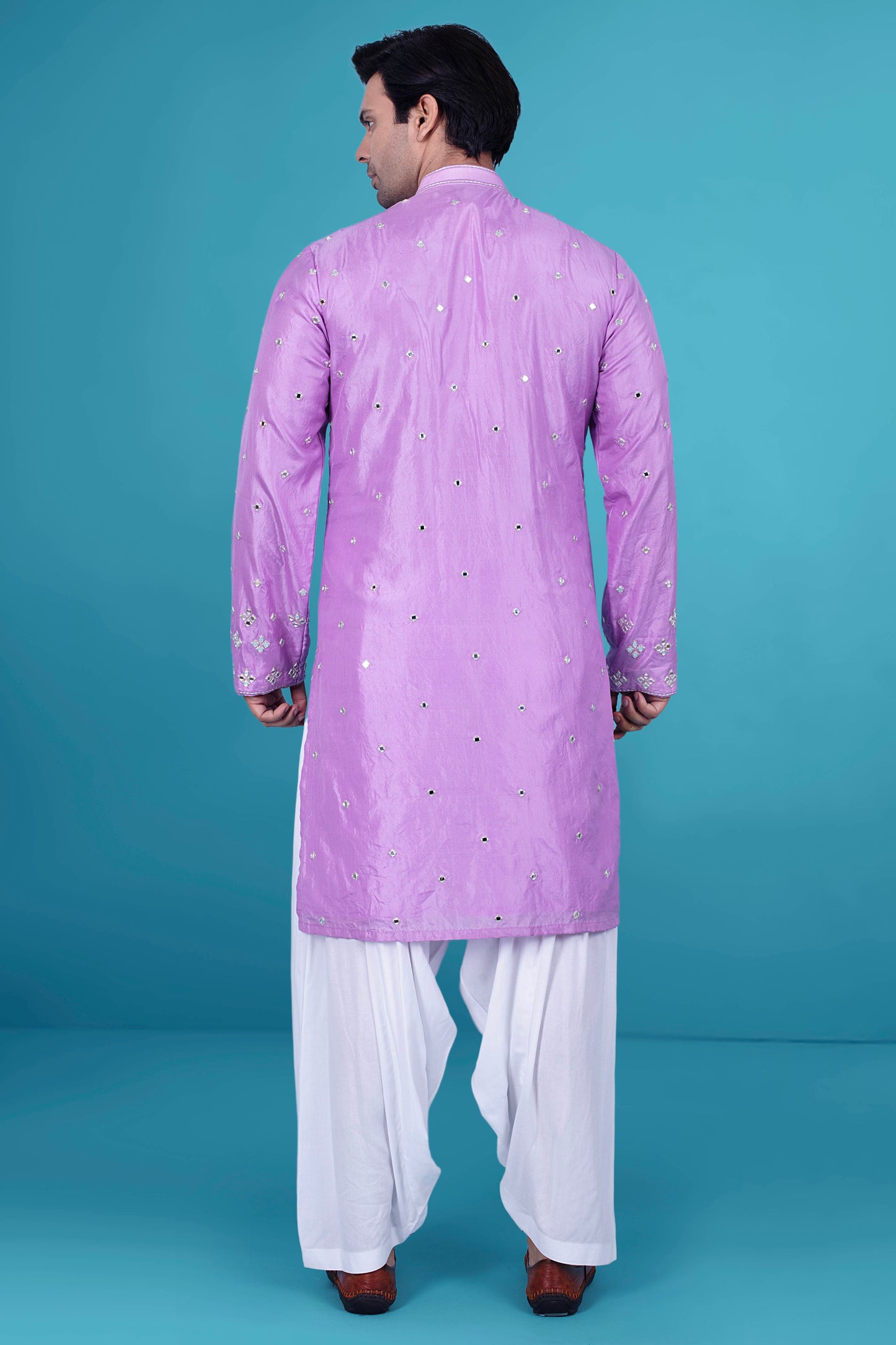 Mens Mirror work Kurta salwar J171-N213