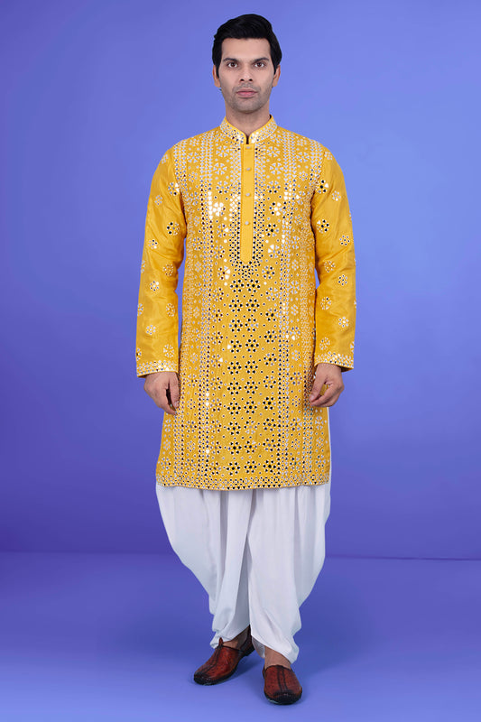 Mens Mirror work  Kurta Salwar J171-N214