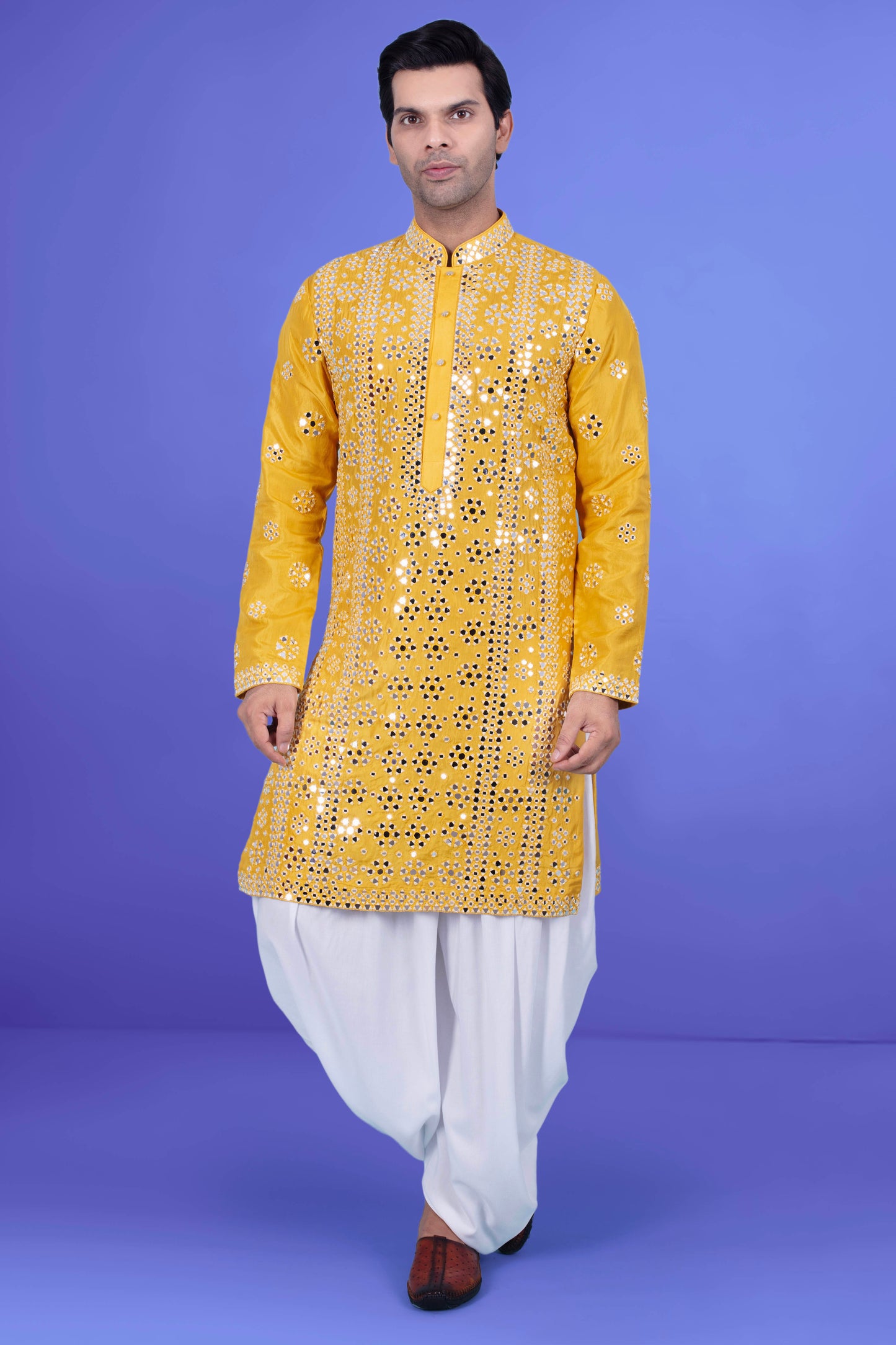 Mens Mirror work  Kurta Salwar J171-N214