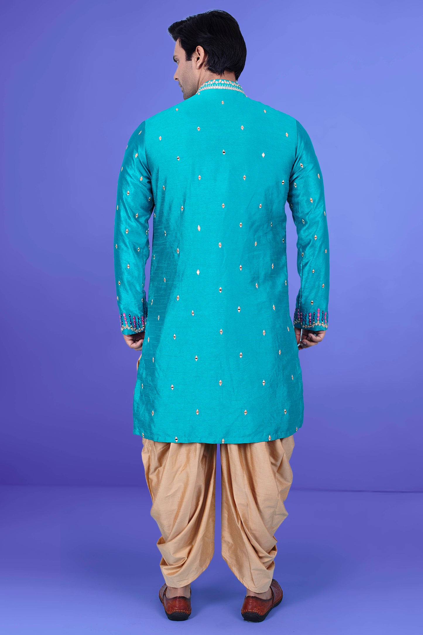 Mens Mirror work kurta salwar J171-N217