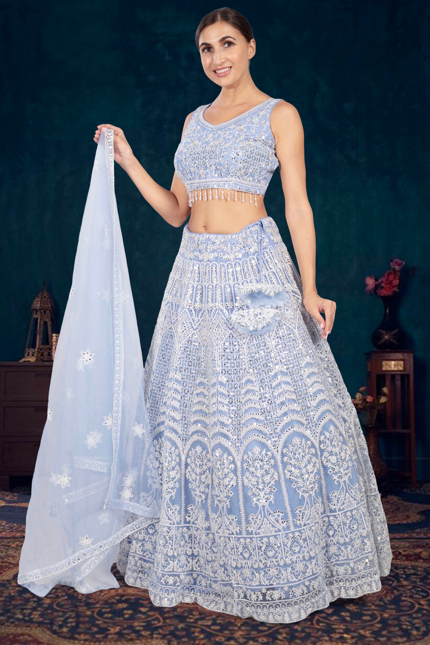 Party Wear Lehenga D-333