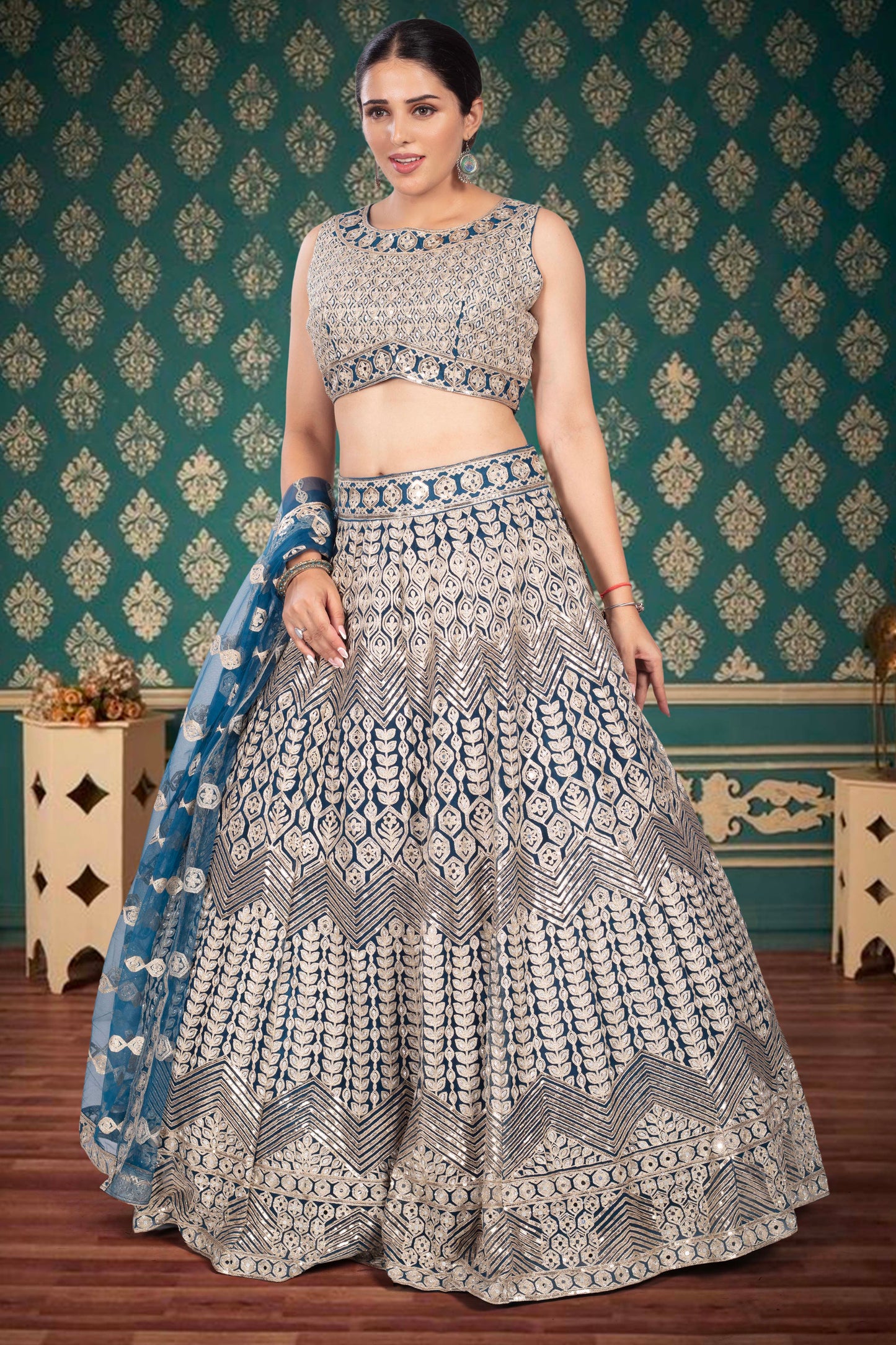 Party Wear Lehenga D-325