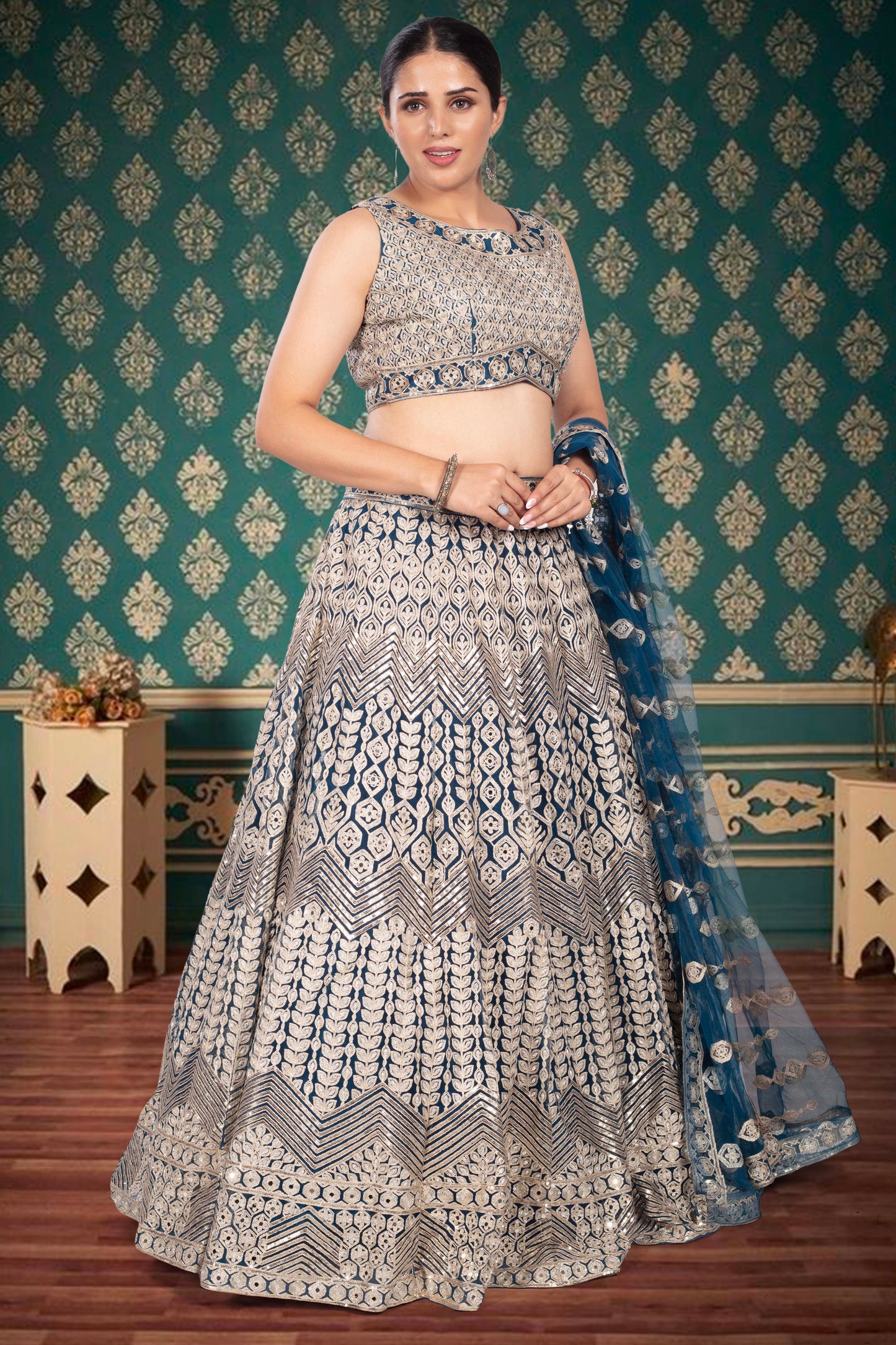 Party Wear Lehenga D-325