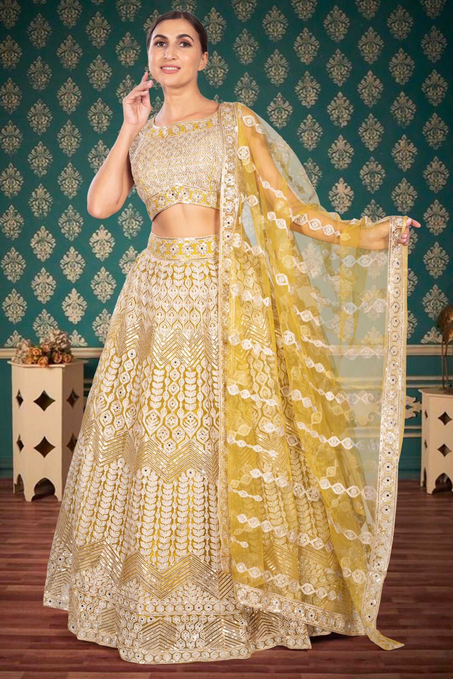 Party Wear Lehenga D-324