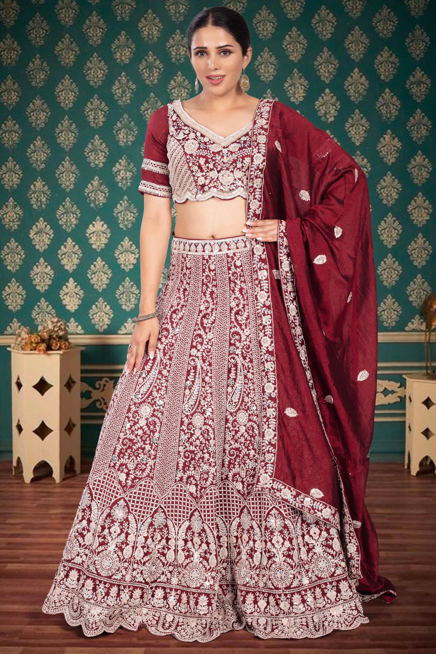 Party Wear Lehenga D-331