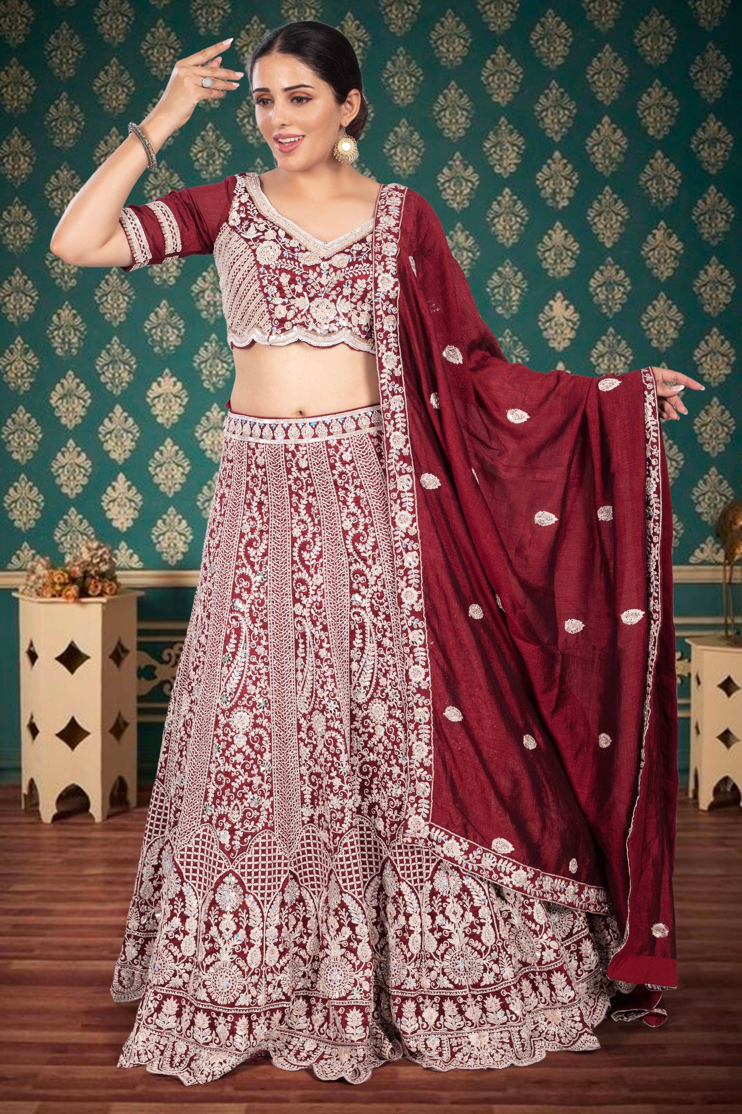 Party Wear Lehenga D-331