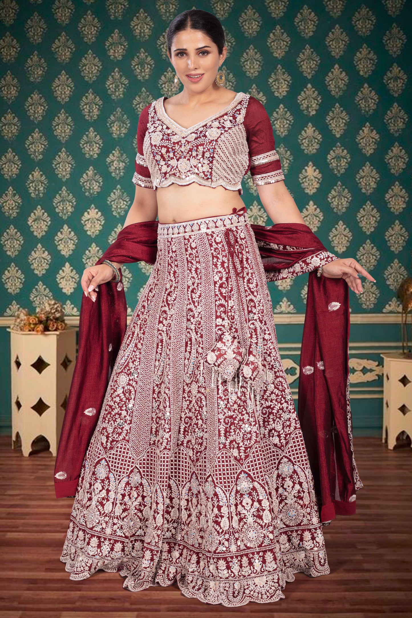 Party Wear Lehenga D-331