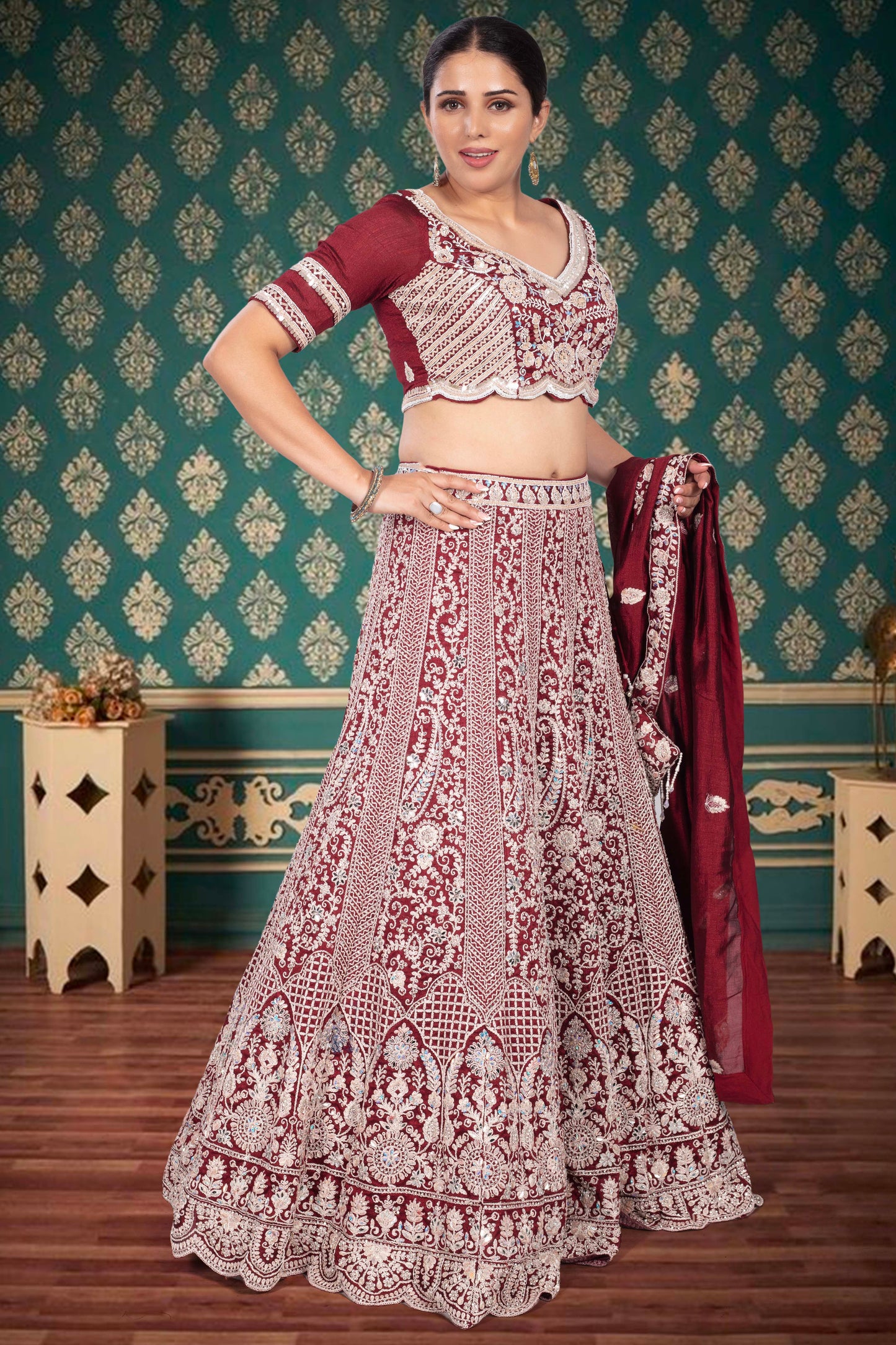 Party Wear Lehenga D-331