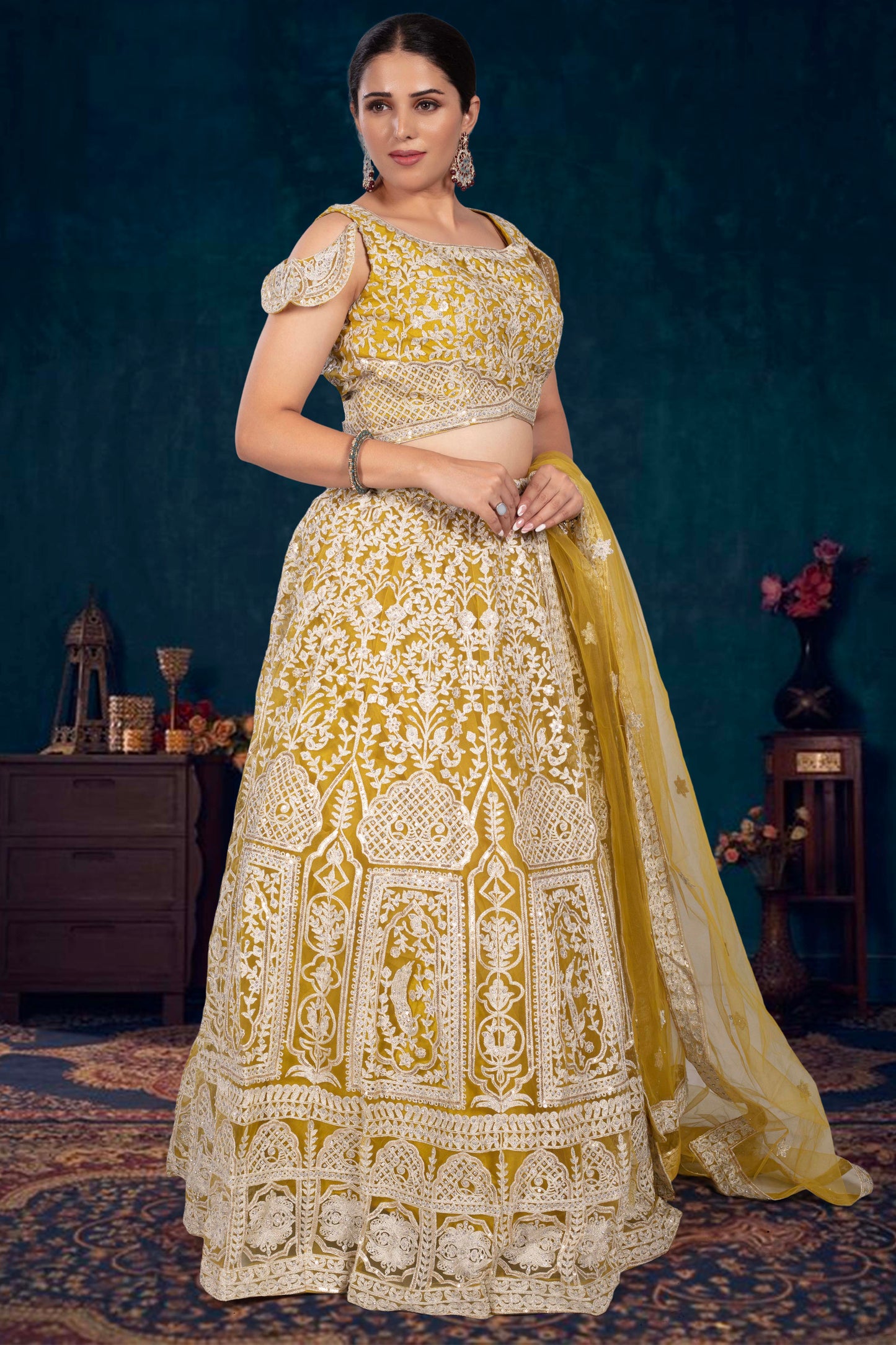 Party Wear Lehenga D-338