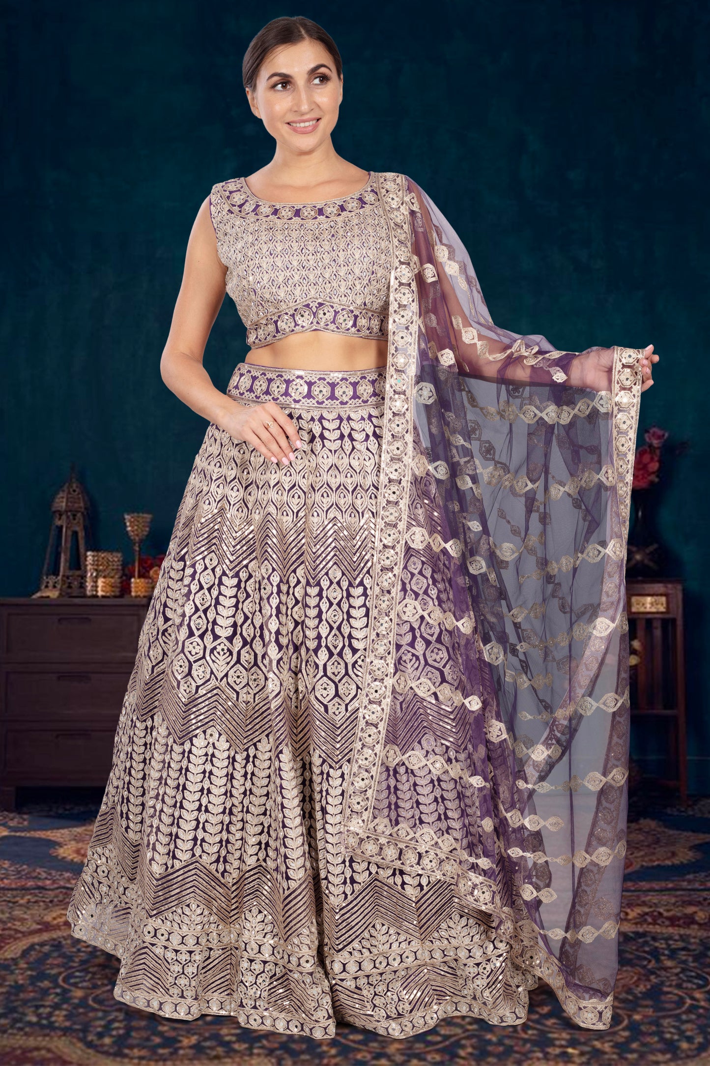 Party Wear Lehenga D-326