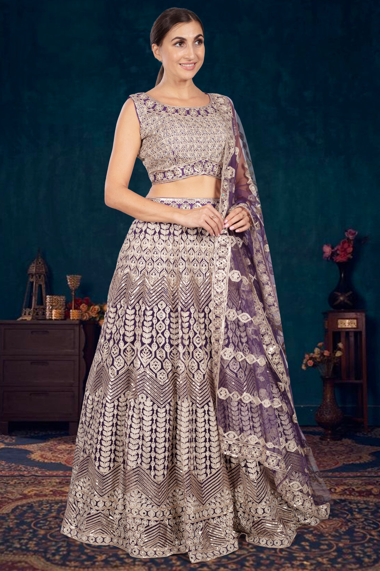 Party Wear Lehenga D-326