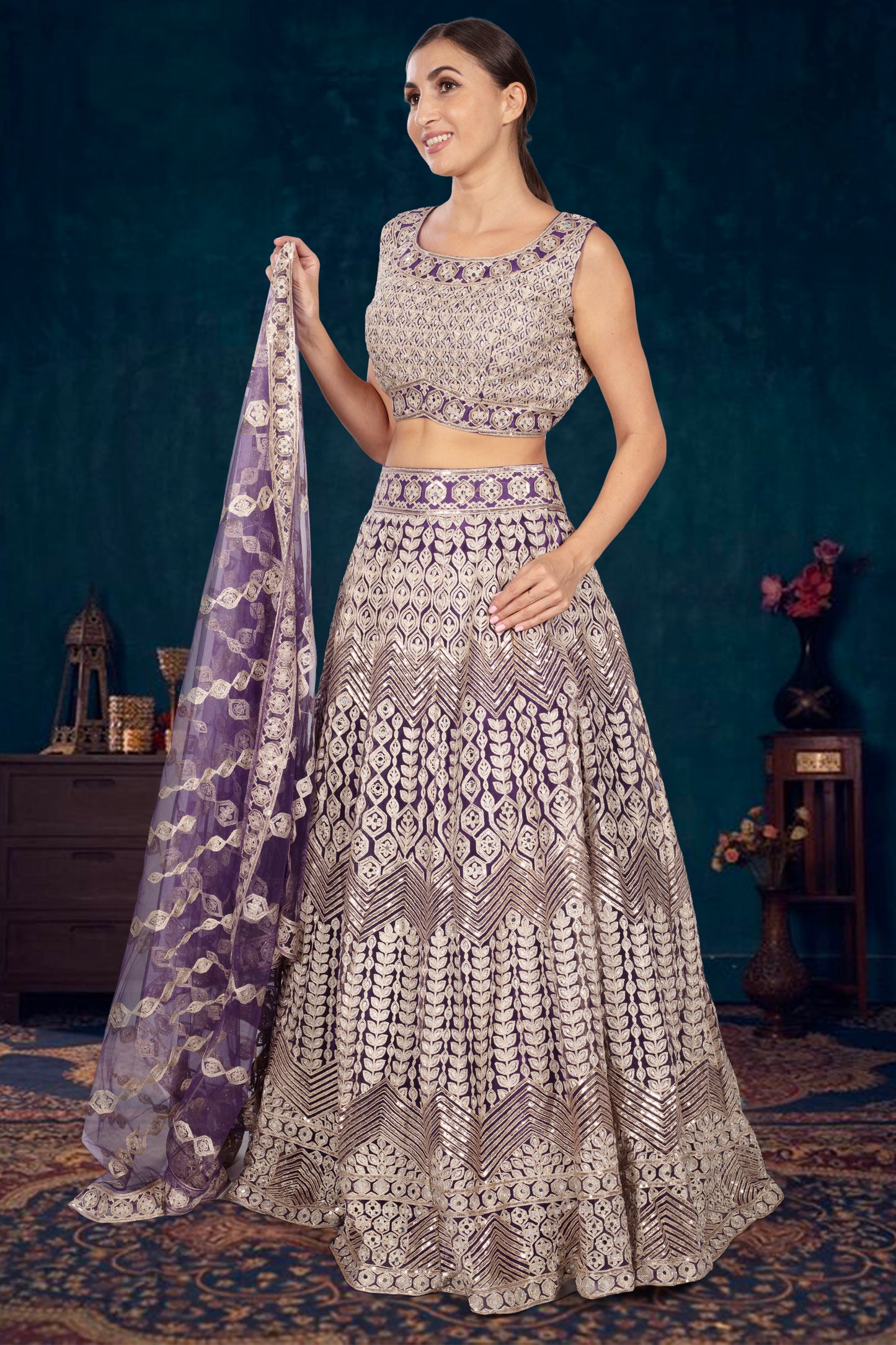 Party Wear Lehenga D-326