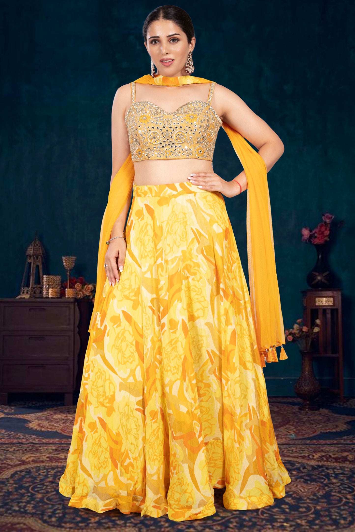 Party Wear Lehenga D-336