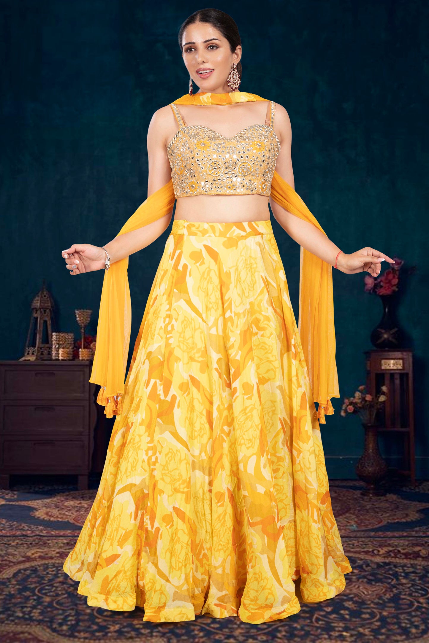 Party Wear Lehenga D-336