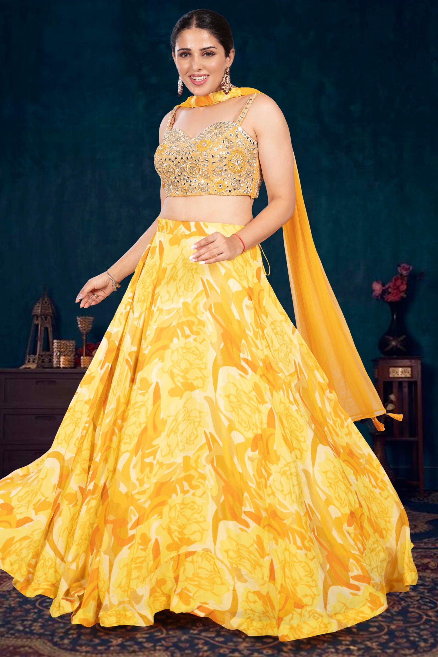 Party Wear Lehenga D-336