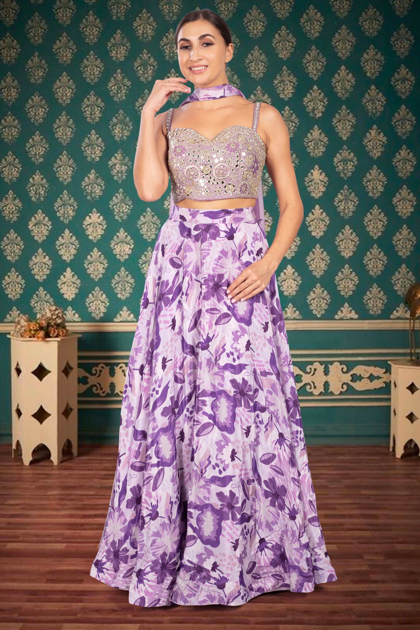 Party Wear Lehenga D-347