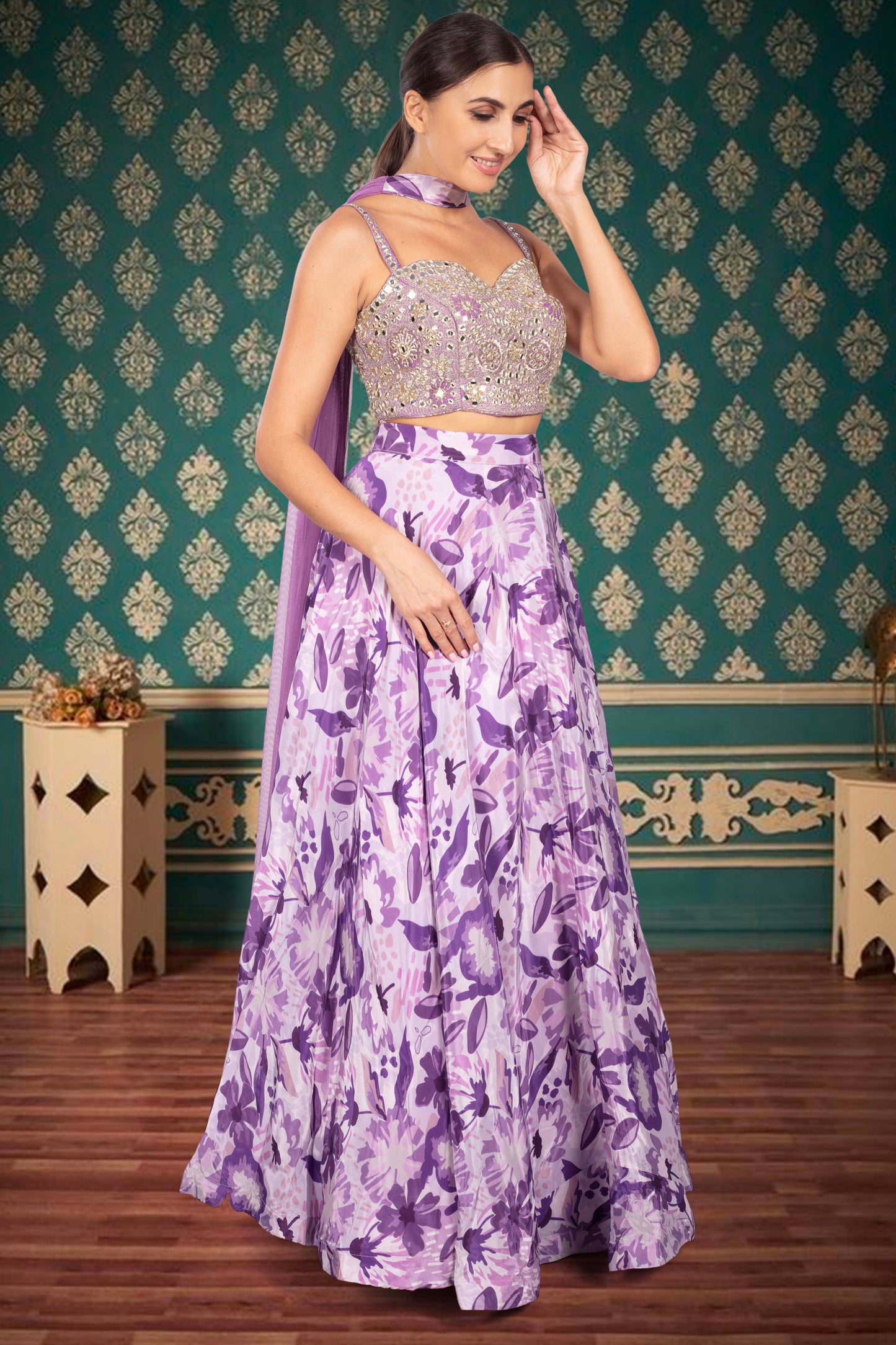 Party Wear Lehenga D-347