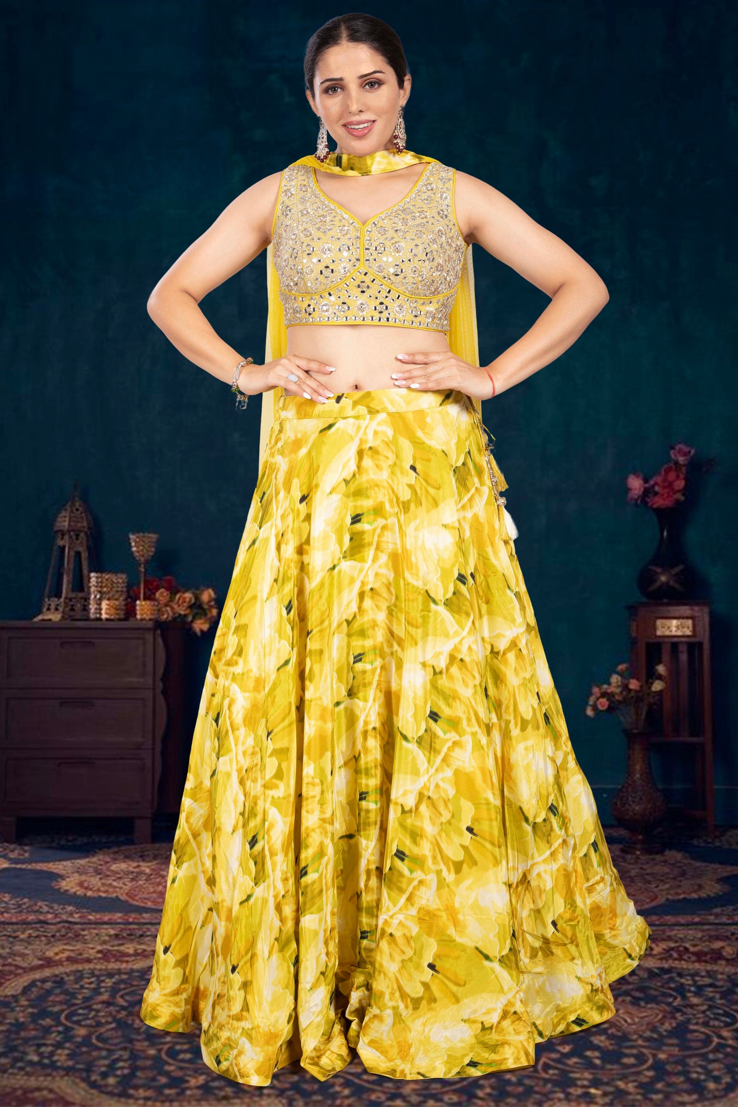 Party Wear Lehenga D-327