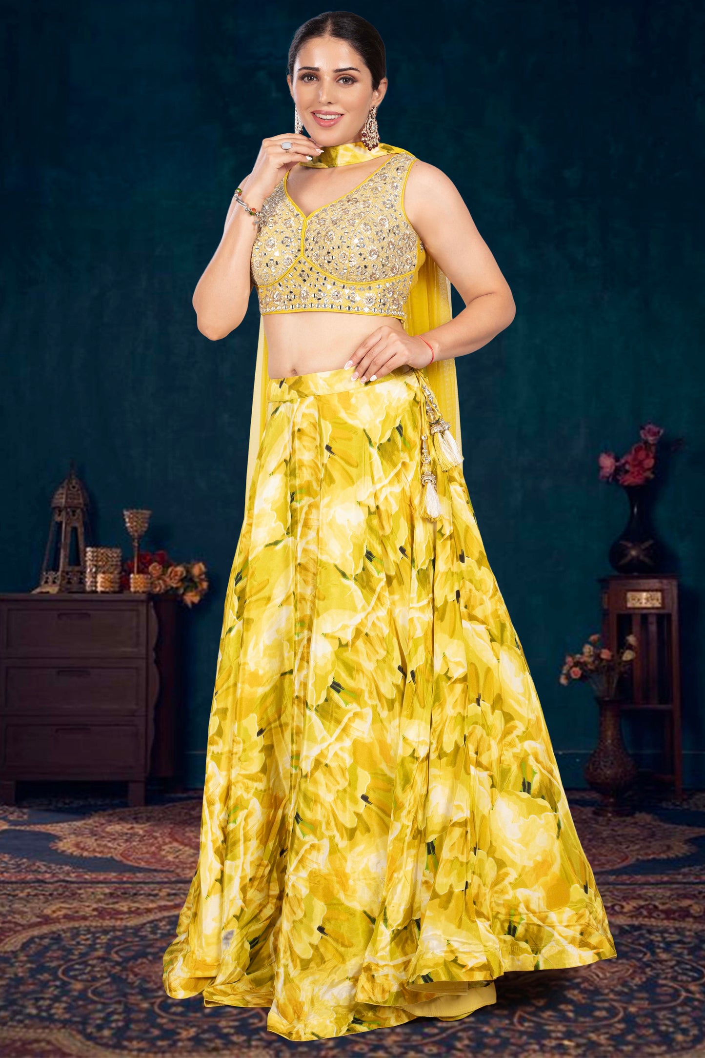 Party Wear Lehenga D-327