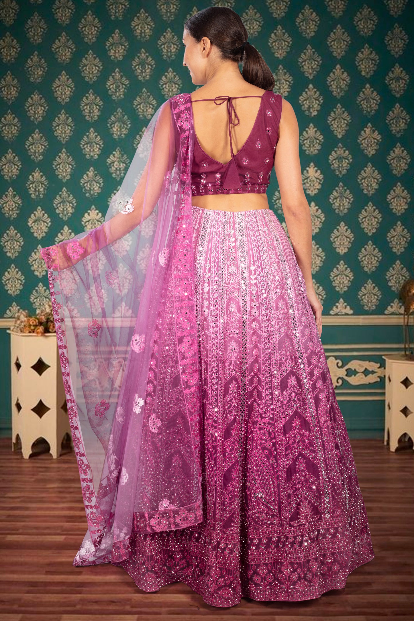 Party Wear Lehenga D-329