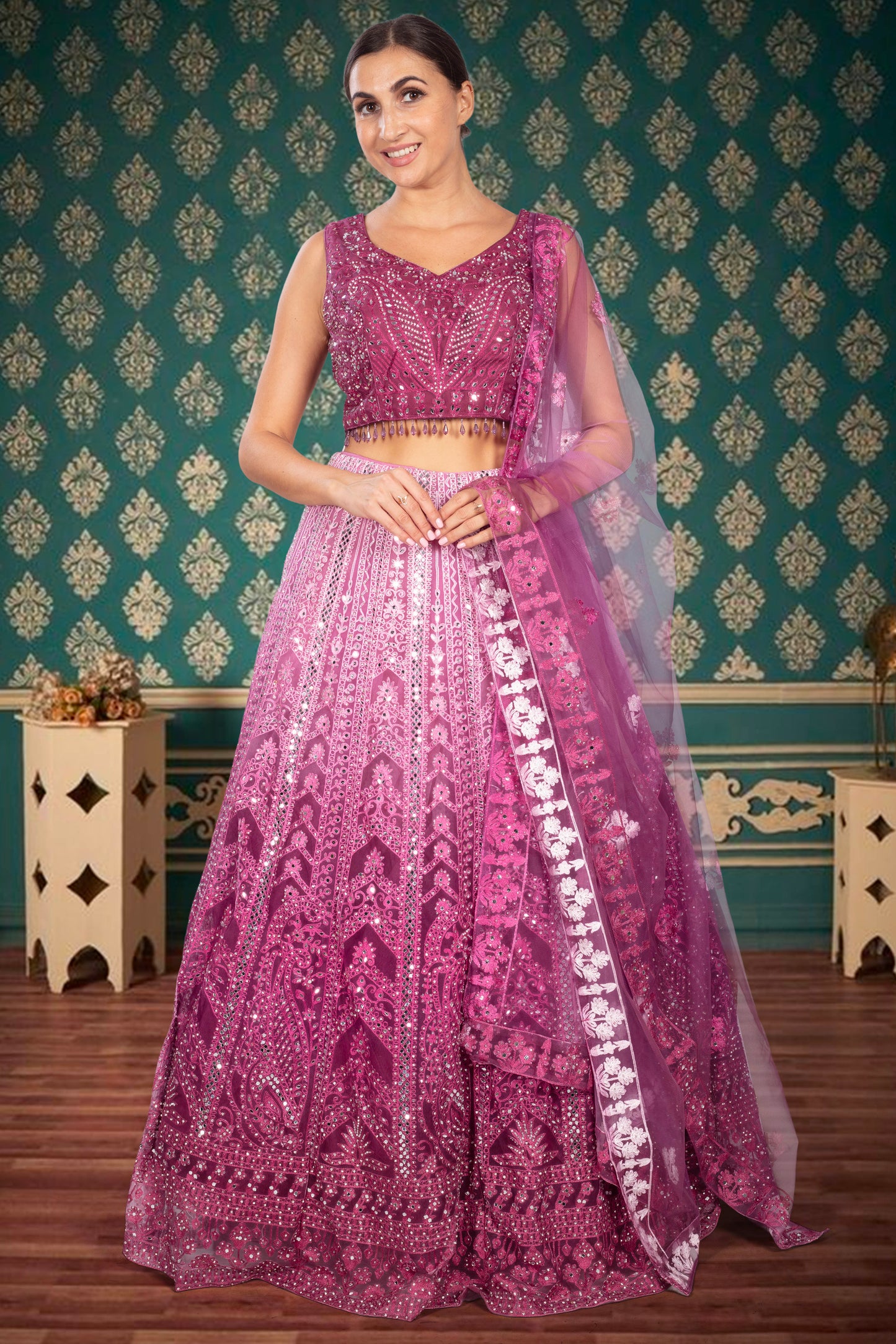 Party Wear Lehenga D-329