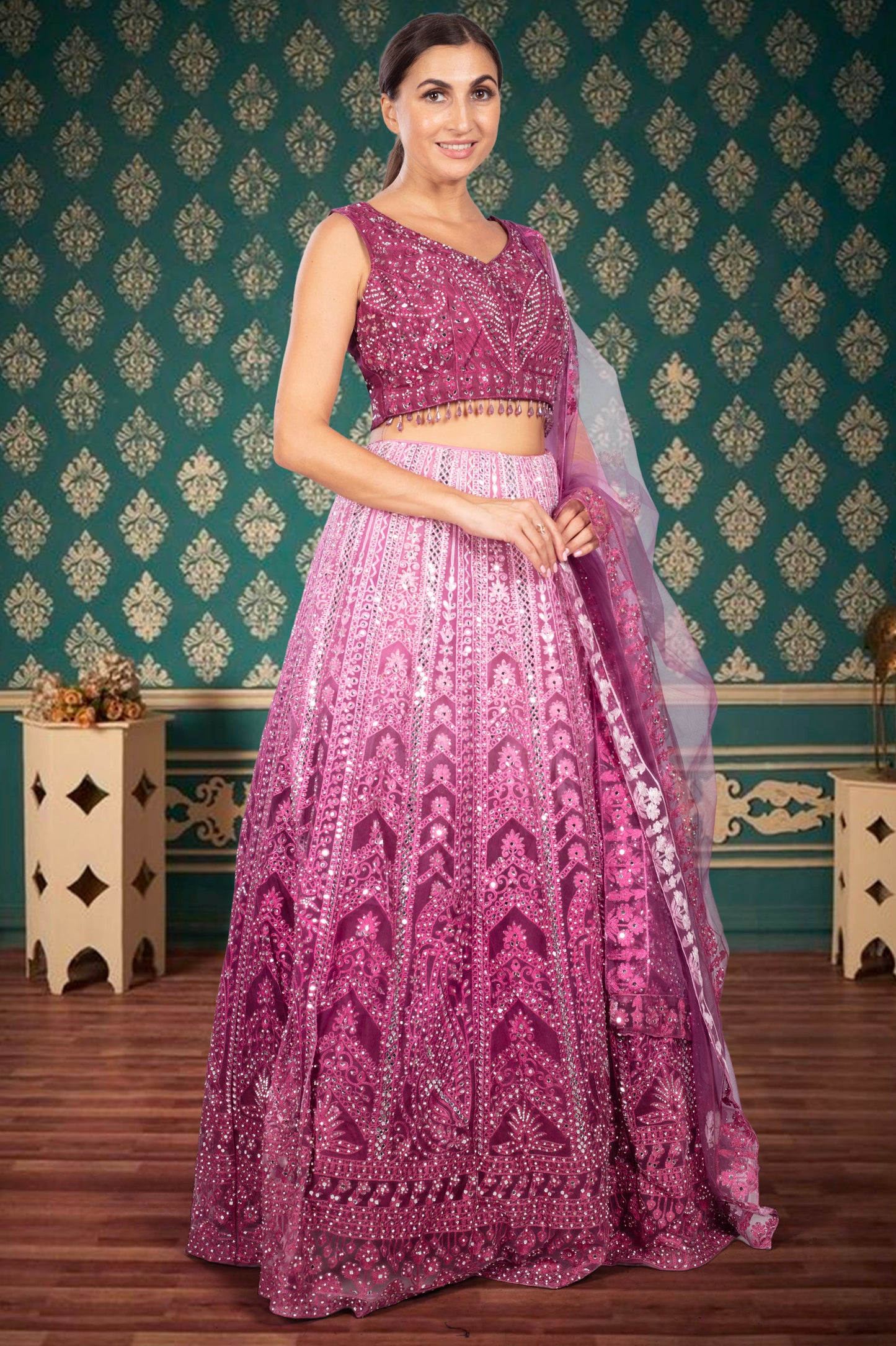 Party Wear Lehenga D-329