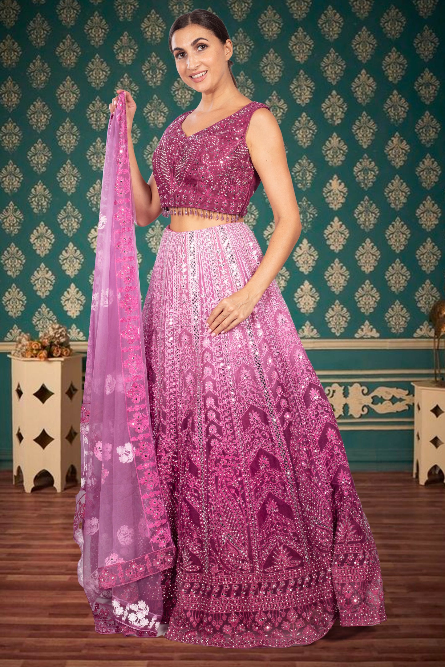 Party Wear Lehenga D-329