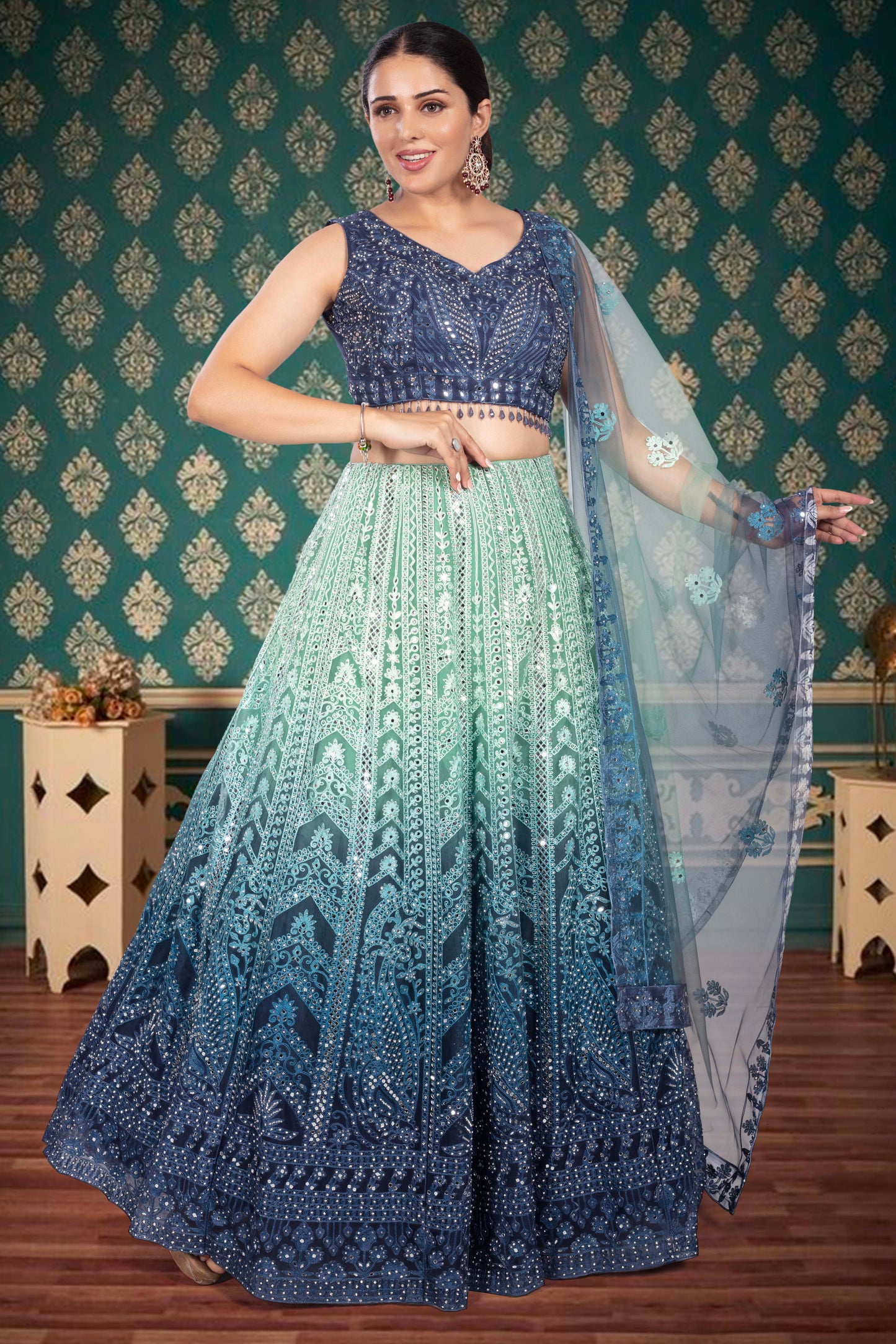 Party Wear Lehenga D-328