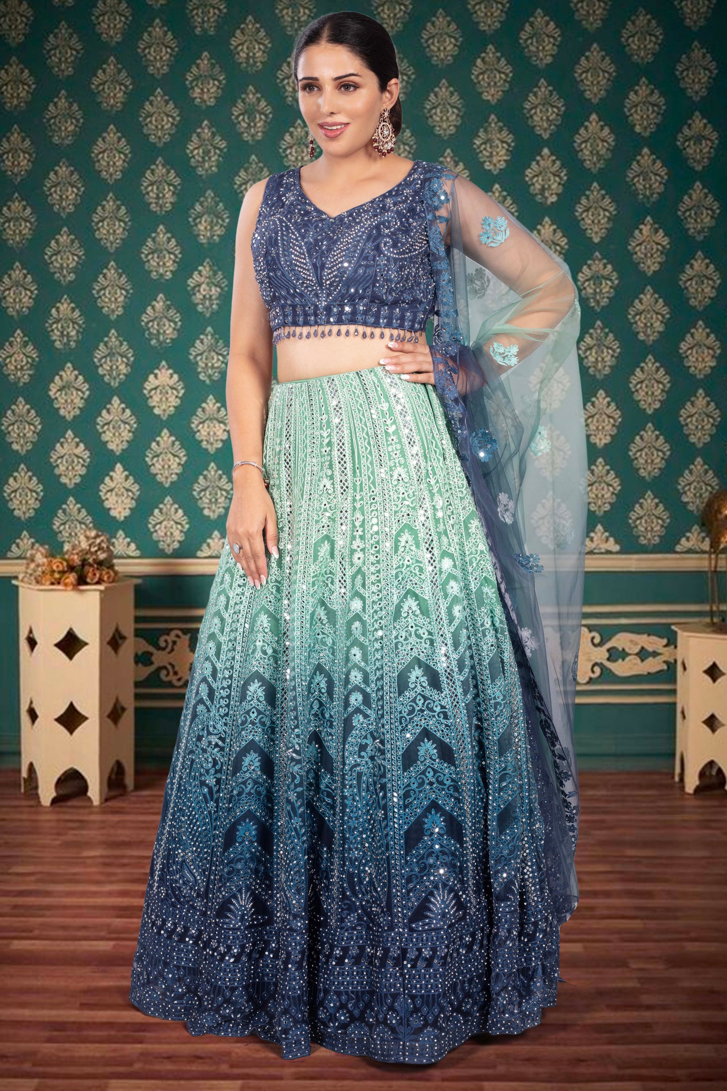 Party Wear Lehenga D-328