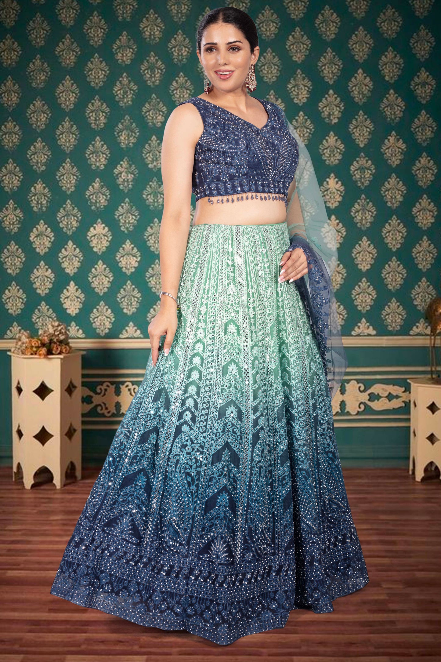 Party Wear Lehenga D-328