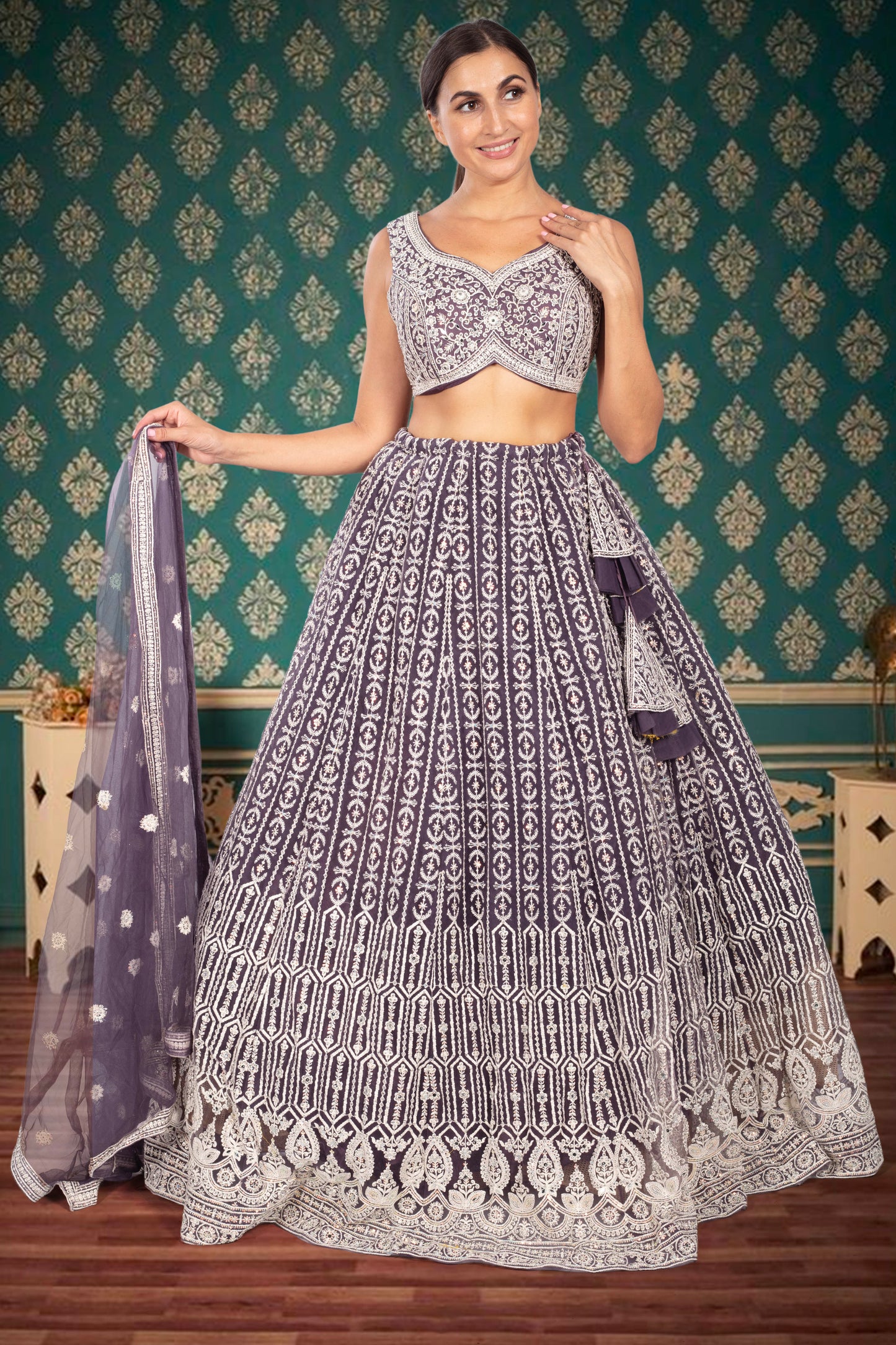 Party Wear Lehenga D-330