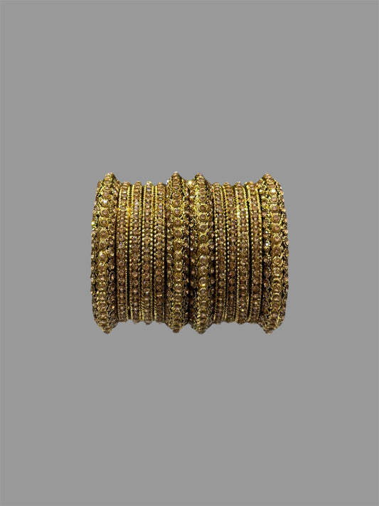 ANTIQUE GOLD BANGLE SET- 12003