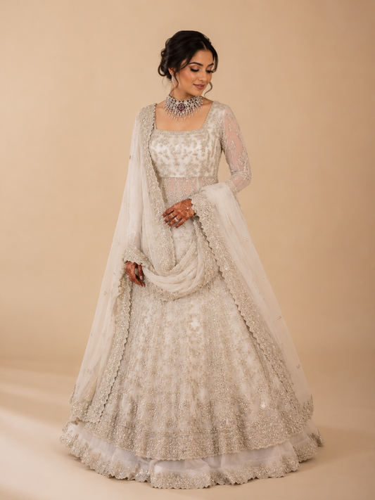White Bridal Lacha BL-031