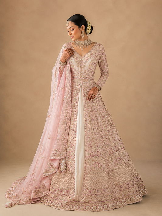 blush Pink Bridal Lacha BL-029