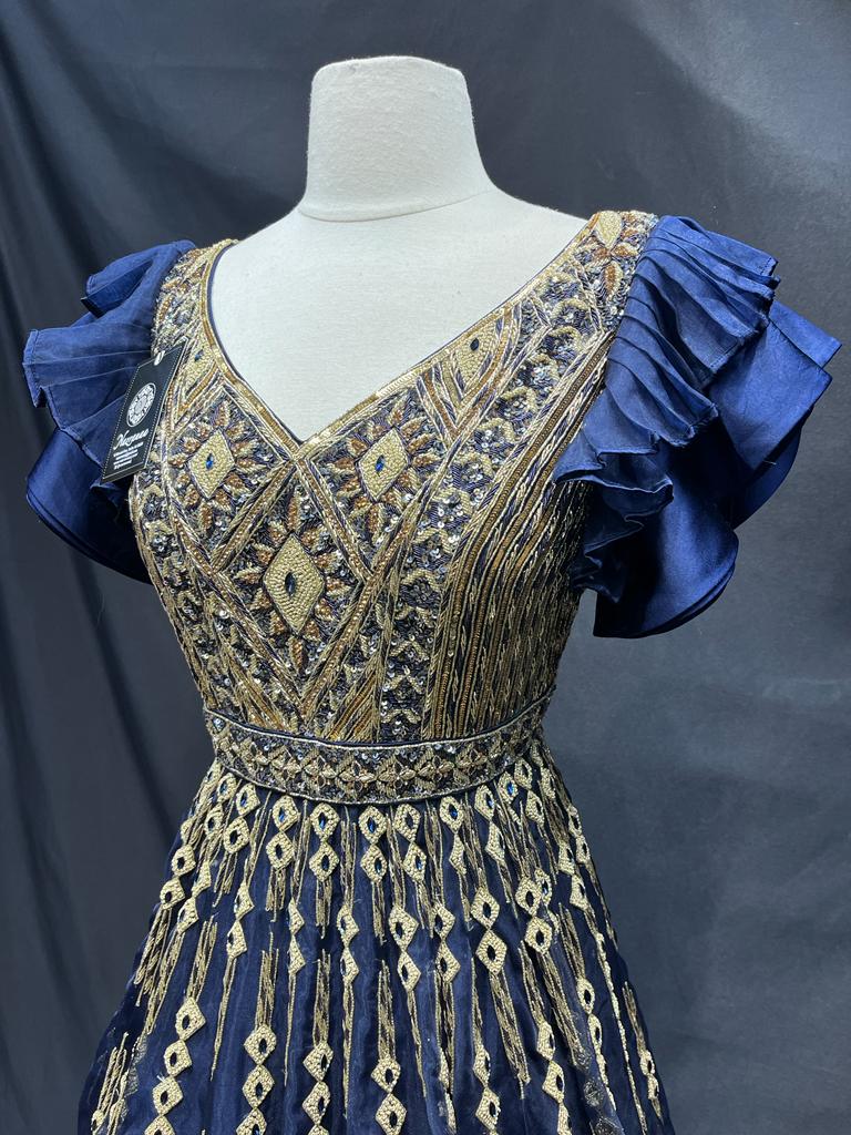 Dark Blue Anarkali PWA-014