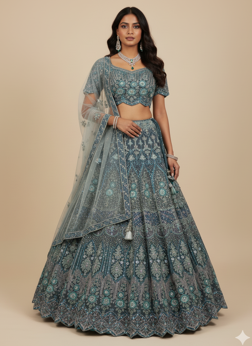 Sparkling Serenity Bridal Lehenga BL- 313
