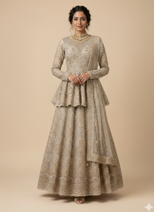 Sand Beige Empress Lacha Collection- 024