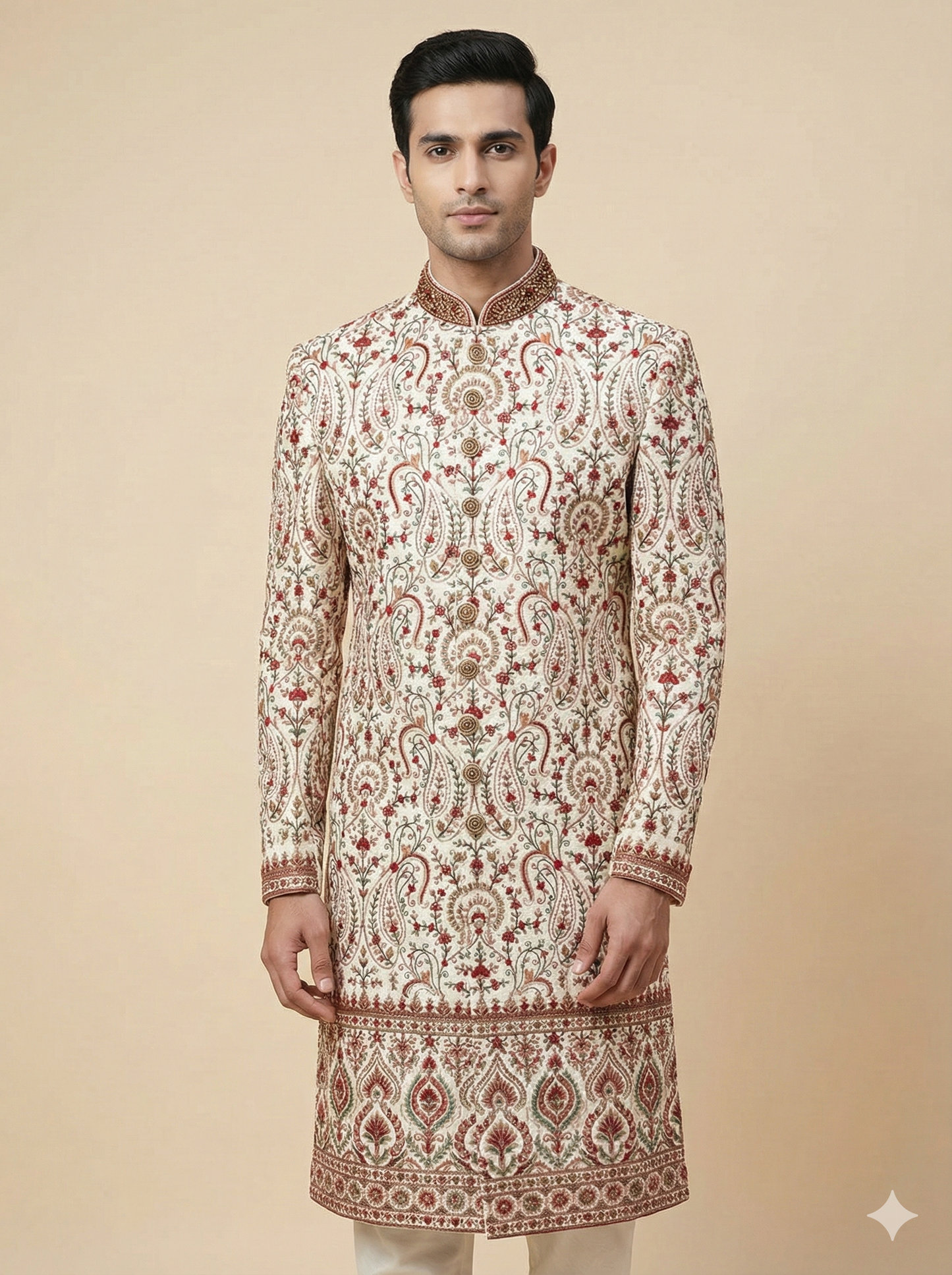 Mens Floral Sherwani S13-65