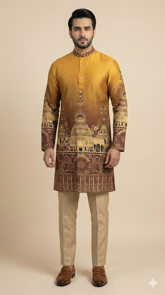SUN TEMPLE, KONARK - KURTA PAJAMA SET
