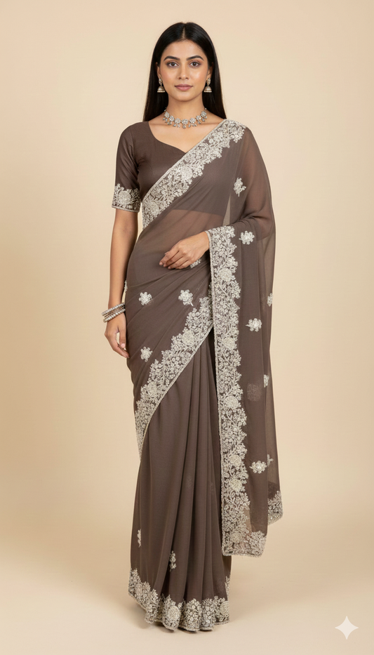 Partywear Saree- P330007