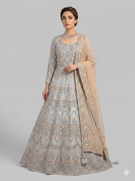 Silver Grey Gown NG-016