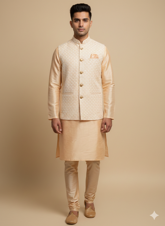 Mens Kurta Vest Set S1216