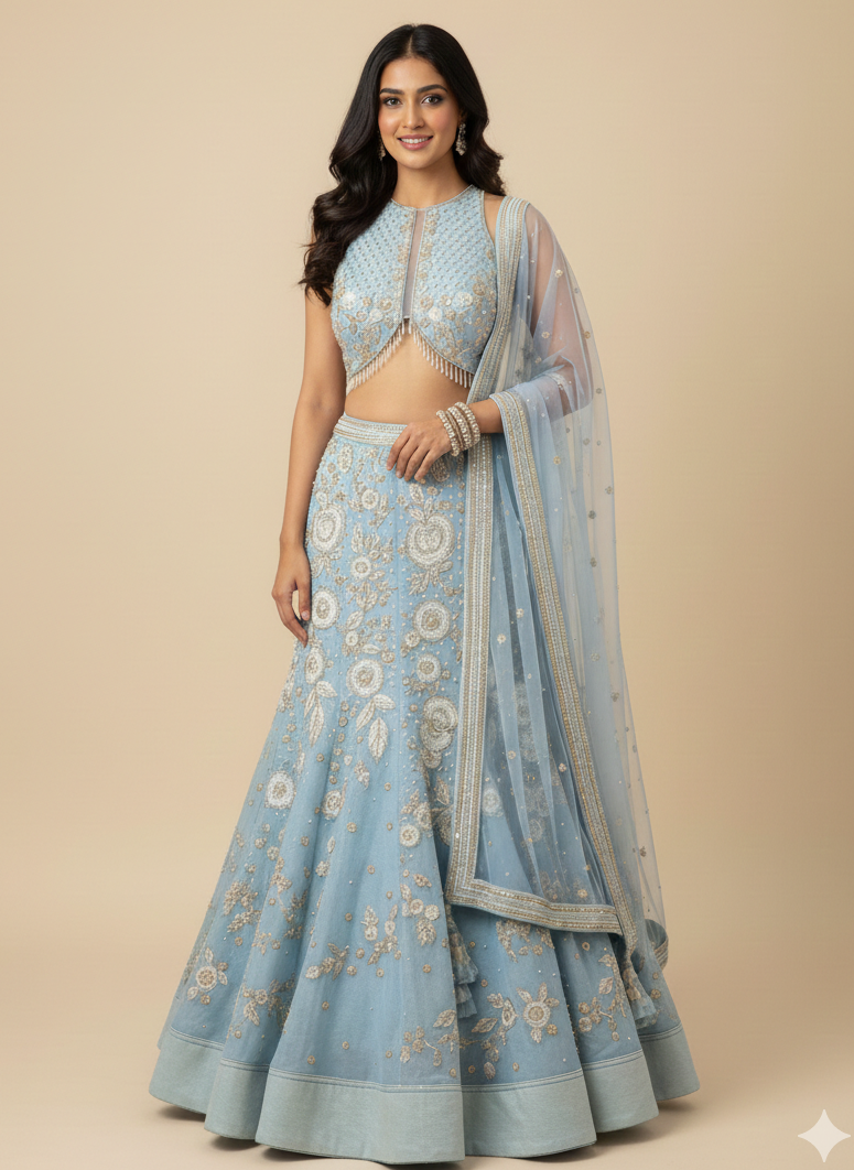 Bridal Denim Lehenga BL-611