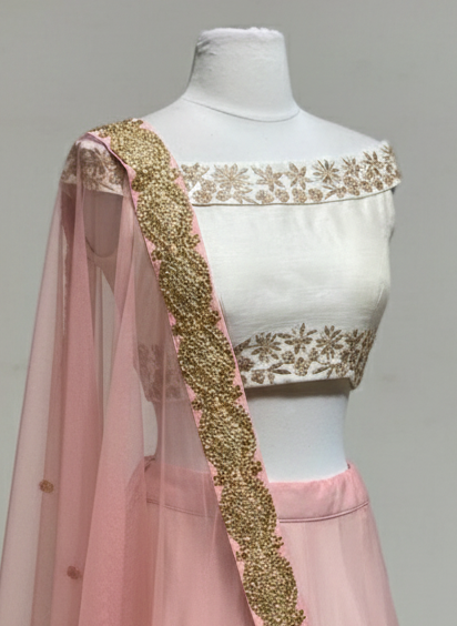 Dusky Peach Bridesmaids Lehenga BML-012