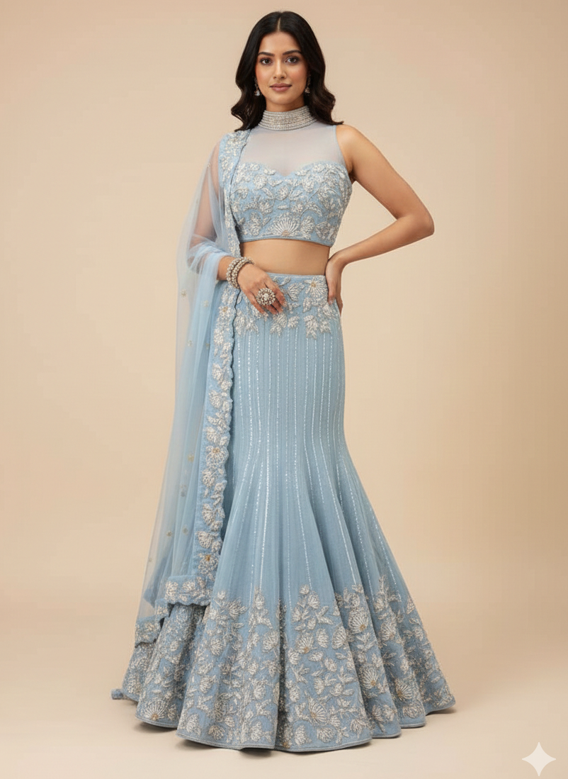 Bridal Denim Lehenga BL-610