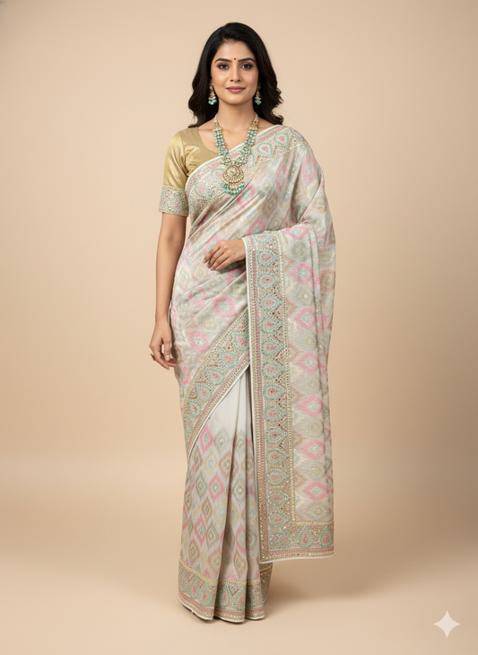 Party Wear Saree D-098