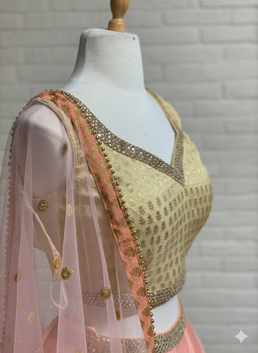 Peach Bridesmaids Lehenga BML- 024/203