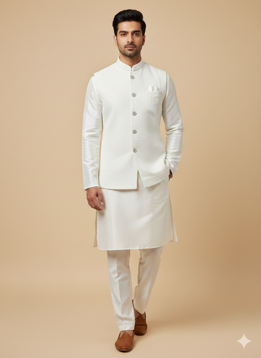 Mens Kurta Vest Set S2-S56