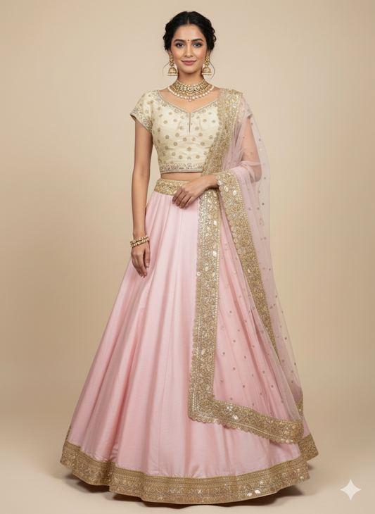 Ballerina Pink Bridesmaids Lehenga BML-021